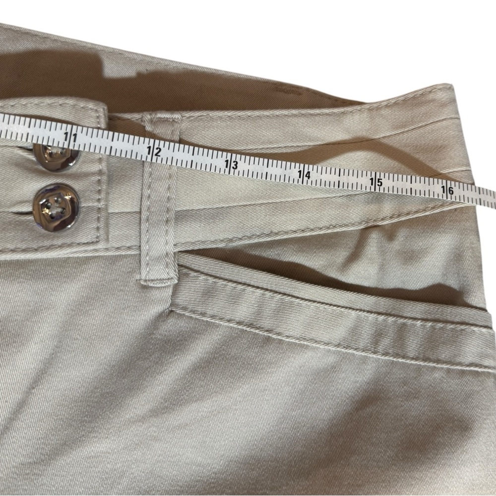 White House Black Market Beige Modern Boot Trouser Pants, size 10R - Picture 4 of 13